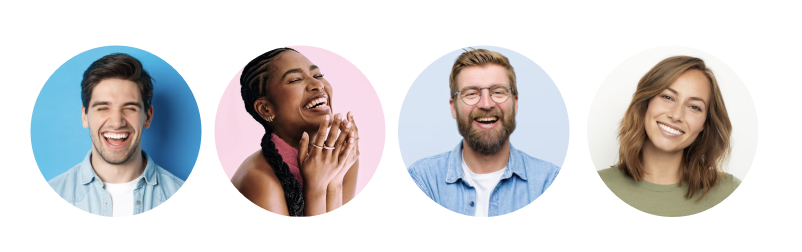 Smiling people